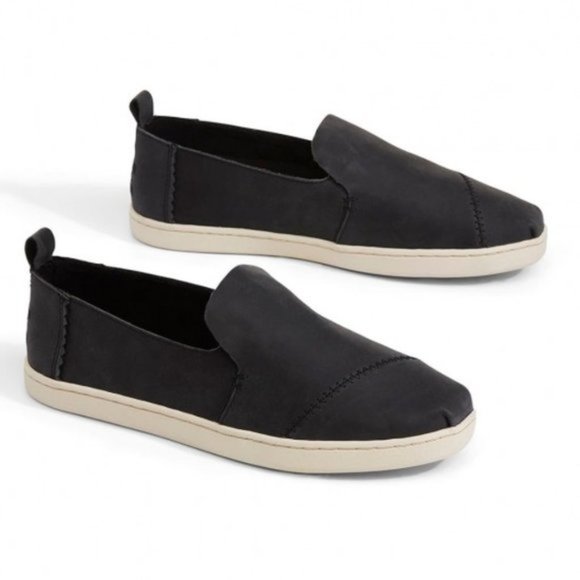 TOMS Deconstructed Leather Alpargata Shoes - Picture 1 of 6